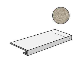 W. Silve Grey Scalino Angolare Dx 33X60/В. Сильвер Грей Ступень Угл